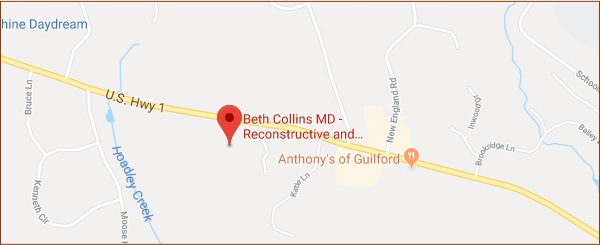 Map of Beth Collins MD office location